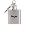 1 oz. Flask With Metal Keychain